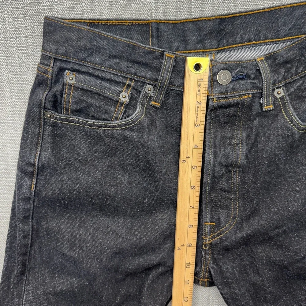 Levi's 501 Original Fit Button Fly Jeans 31x30 Dark Indigo Rigid Denim Made 2018